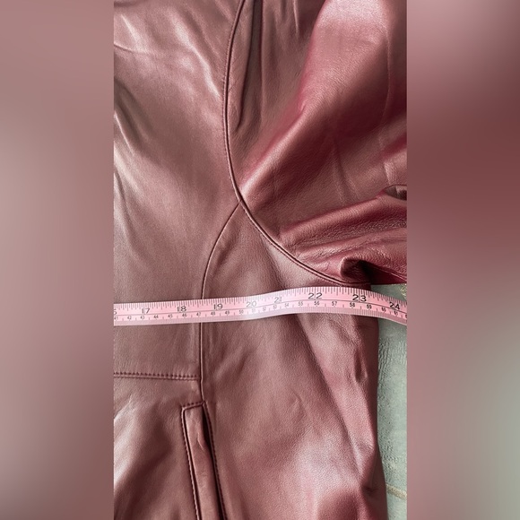New Genuine Leather Tommy Bahama Burgundy Woman Jacket Full Zip - Picture 14 of 16
